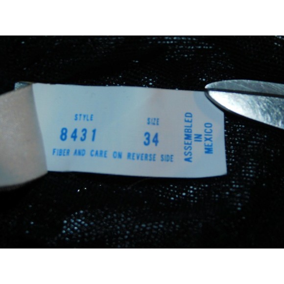 Marilyn Monroe by Warner's Black Lightly Lined Lace Lacy Size 34 - Picture 8 of 9